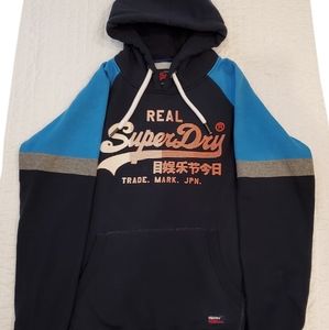 Real SuperDry Mens Fleece Hoodie 2XL (EU)/Large (US)